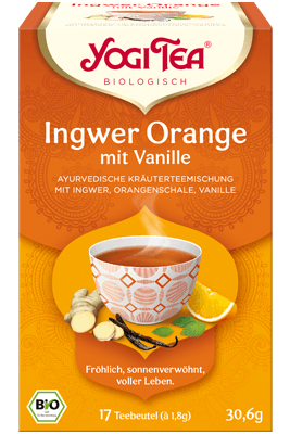 Yogi Tee Ingwer Orange mit Vanille